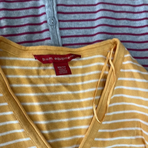 B.u.m. Equipment striped cardigans (sz xs) - Picture 3 of 9